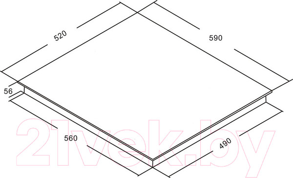 Изображение товара Индукционная варочная панель Akpo PIA 60 941 22 FZ-2 BL