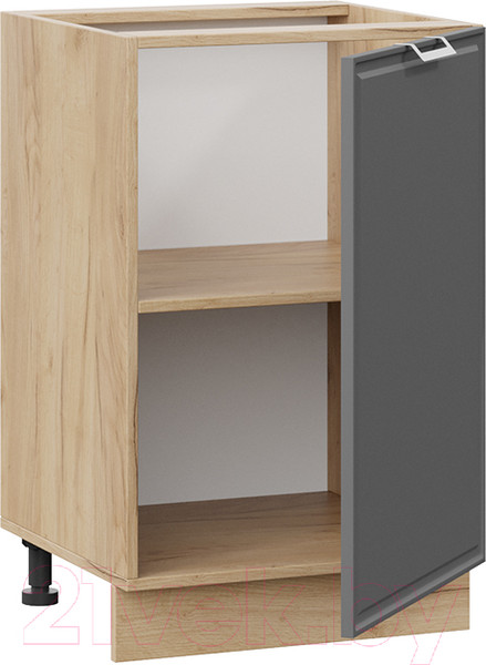 Изображение товара Шкаф-стол кухонный ТриЯ Белладжио 1Н5 (дуб крафт золотой/софт графит)