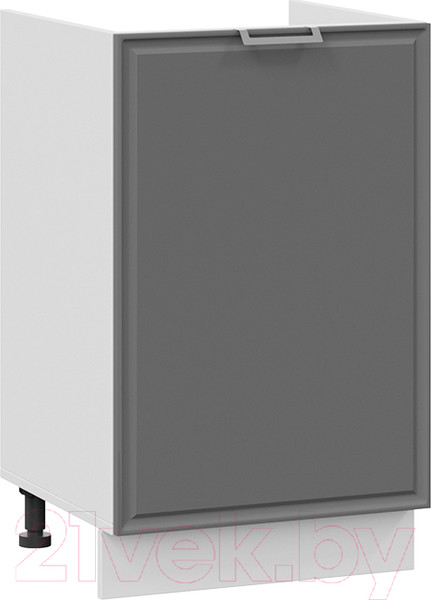 Изображение товара Шкаф под мойку ТриЯ Белладжио 1Н5М (белый/софт графит)