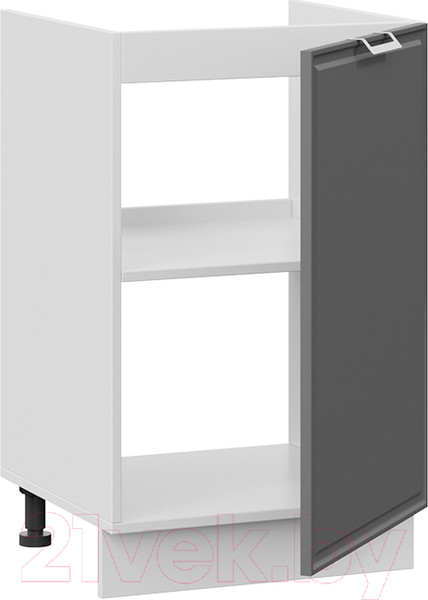 Изображение товара Шкаф под мойку ТриЯ Белладжио 1Н5М (белый/софт графит)