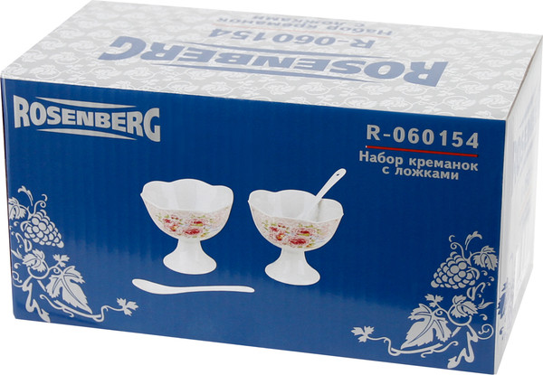 Изображение товара Набор креманок Rosenberg R-060154 (с ложками)