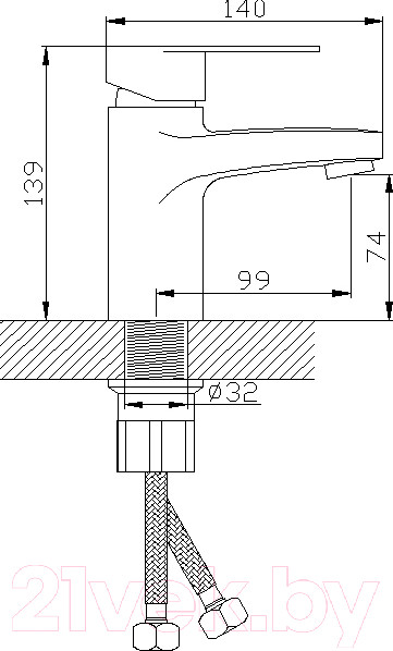 Изображение товара Смеситель Potato P10310S