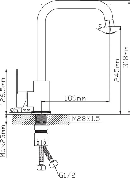 Изображение товара Смеситель Potato P40303S-2