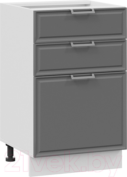 Изображение товара Шкаф-стол кухонный ТриЯ Белладжио 1Н5Я3 (белый/софт графит)