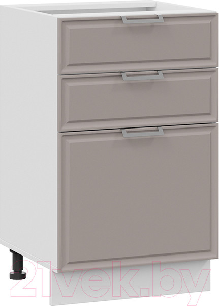 Изображение товара Шкаф-стол кухонный ТриЯ Белладжио 1Н5Я3 (белый/софт капучино)