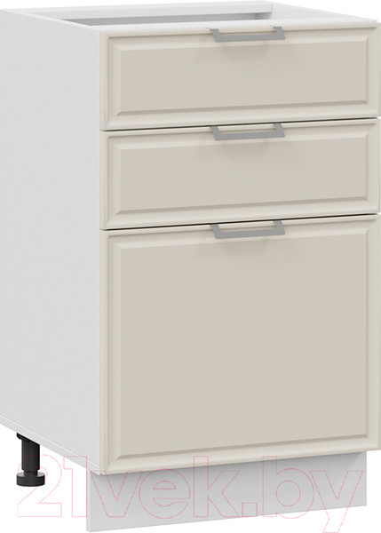 Изображение товара Шкаф-стол кухонный ТриЯ Белладжио 1Н5Я3 (белый/софт панакота)