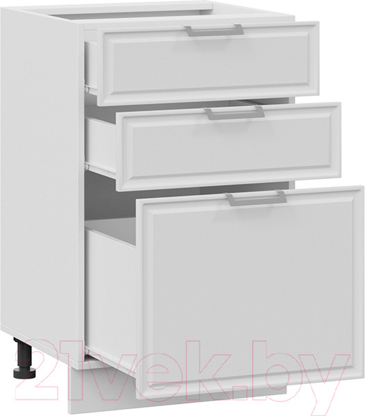 Изображение товара Шкаф-стол кухонный ТриЯ Белладжио 1Н5Я3 (белый/фон белый)
