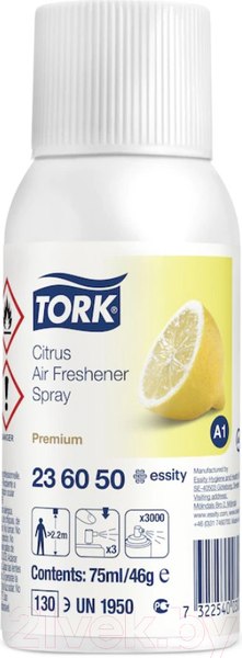 Изображение товара Сменный блок для освежителя воздуха Tork Цитрус 998791 (75мл)