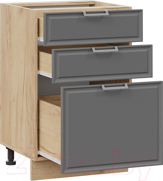 Изображение товара Шкаф-стол кухонный ТриЯ Белладжио 1Н5Я3 (дуб крафт золотой/софт графит)