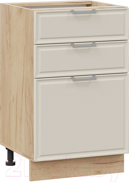 Изображение товара Шкаф-стол кухонный ТриЯ Белладжио 1Н5Я3 (дуб крафт золотой/софт панакота)