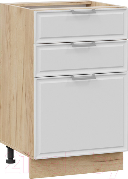 Изображение товара Шкаф-стол кухонный ТриЯ Белладжио 1Н5Я3 (дуб крафт золотой/фон белый)