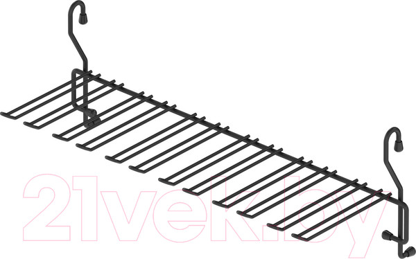 Изображение товара Держатель бокалов на рейлинг Starax S-4013-A (антрацит)
