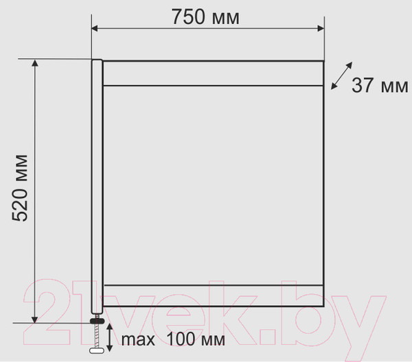 Изображение товара Экран для ванны Emmy Торцевой 75 L