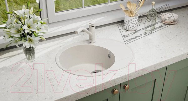 Изображение товара Мойка кухонная Ulgran Quartz Nora 585-05 (бетон)