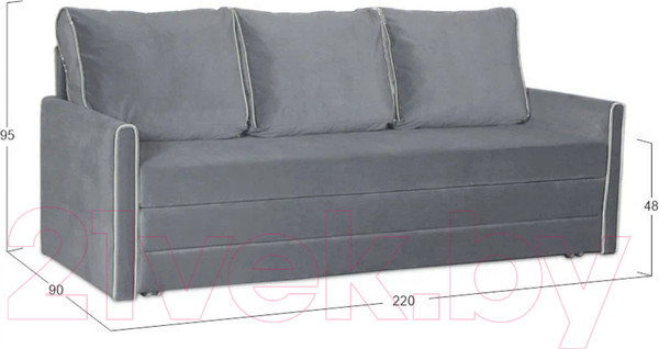 Изображение товара Диван Асмана Новинка дельфин (Oskar Cloud)