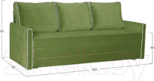 Изображение товара Диван Асмана Новинка дельфин (Oskar Apple)