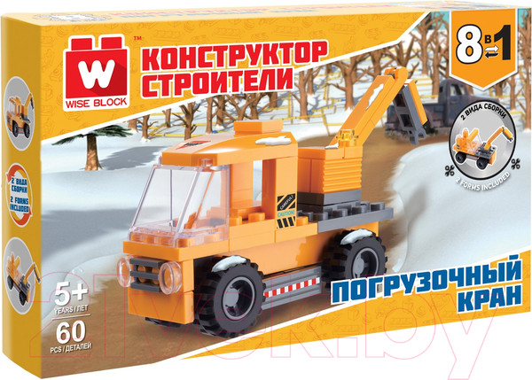 Изображение товара Конструктор Wise Block Погрузочный кран 8 в 1 / 40447