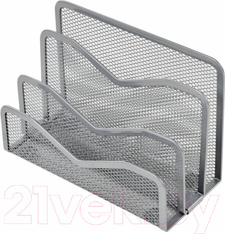 Изображение товара Лоток для бумаг Brauberg Germanium / 237970 (серебряный)