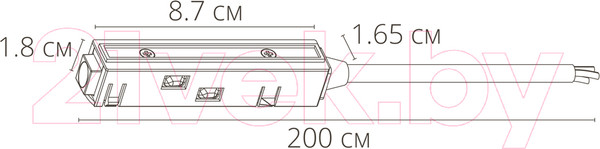 Изображение товара Ввод питания для шинопровода Arte Lamp Linea-Accessories A480233
