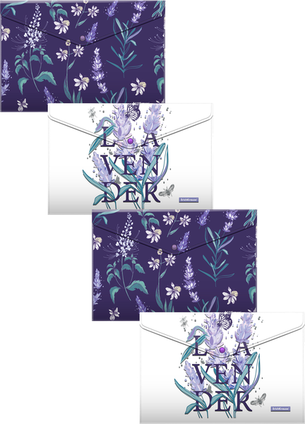 Изображение товара Набор папок Erich Krause Lavender / 54781 (4шт)