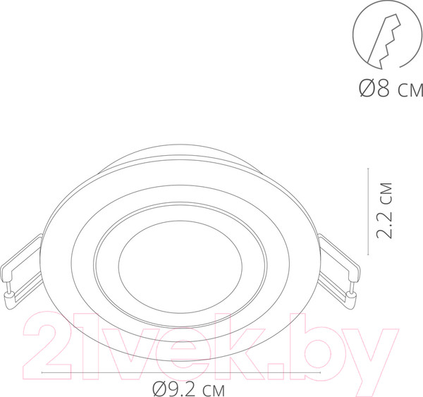 Изображение товара Точечный светильник Arte Lamp Tarf A2167PL-1BK