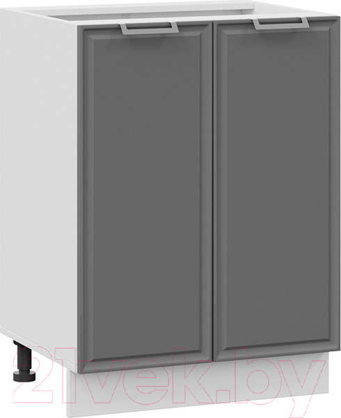 Изображение товара Шкаф-стол кухонный ТриЯ Белладжио 1Н6 (белый/софт графит)