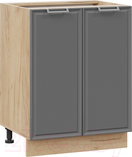 Изображение товара Шкаф-стол кухонный ТриЯ Белладжио 1Н6 (дуб крафт золотой/софт графит)