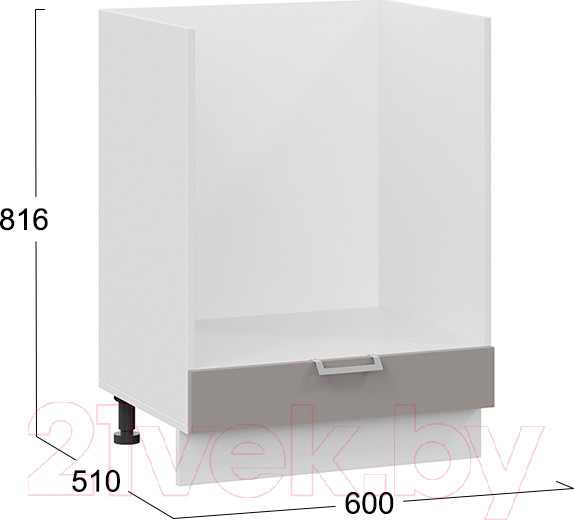 Изображение товара Шкаф под духовку ТриЯ Белладжио 1Н6Б (белый/софт капучино)