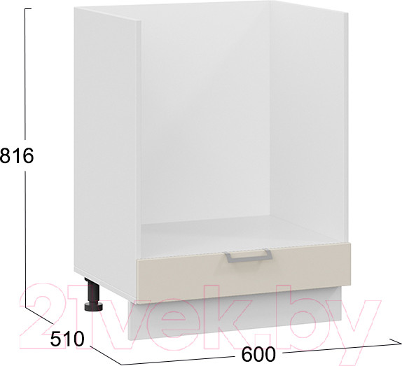 Изображение товара Шкаф под духовку ТриЯ Белладжио 1Н6Б (белый/софт панакота)