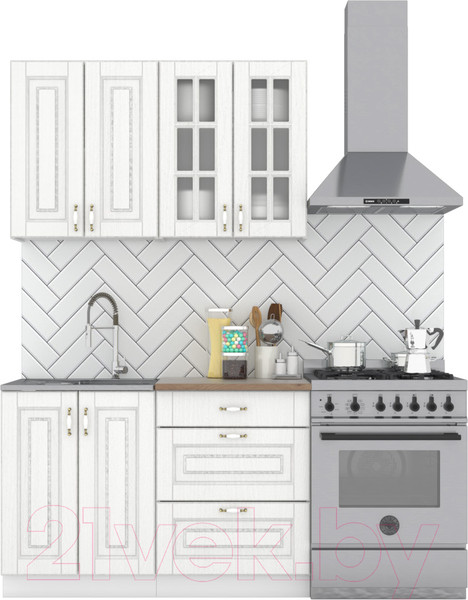 Изображение товара Кухонный гарнитур Интермебель Бостон-1 1.2 (акация белая/тунис)