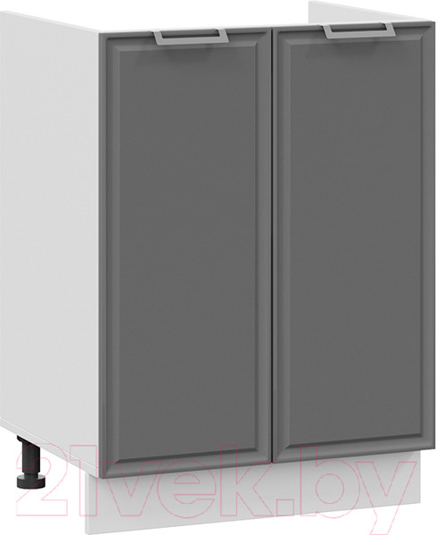 Изображение товара Шкаф под мойку ТриЯ Белладжио 1Н6М (белый/софт графит)