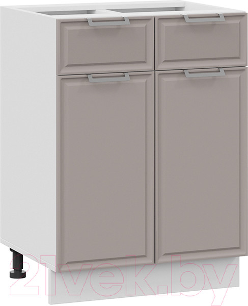 Изображение товара Шкаф-стол кухонный ТриЯ Белладжио 1Н6Я1 (белый/софт капучино)