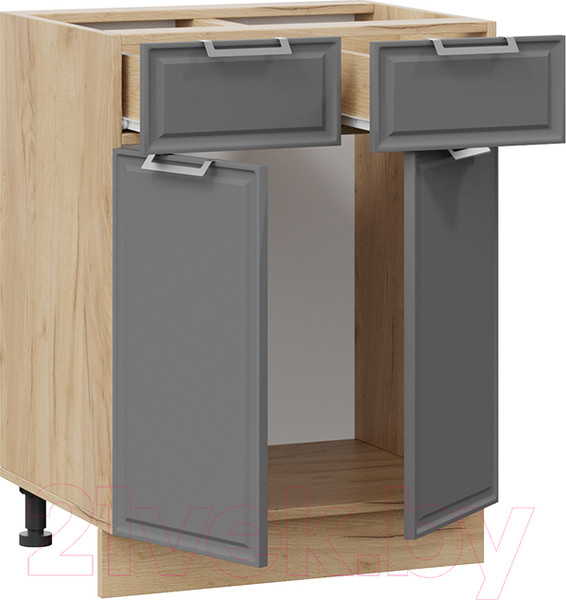 Изображение товара Шкаф-стол кухонный ТриЯ Белладжио 1Н6Я1 (дуб крафт золотой/софт графит)