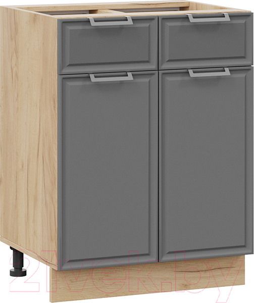 Изображение товара Шкаф-стол кухонный ТриЯ Белладжио 1Н6Я1 (дуб крафт золотой/софт графит)