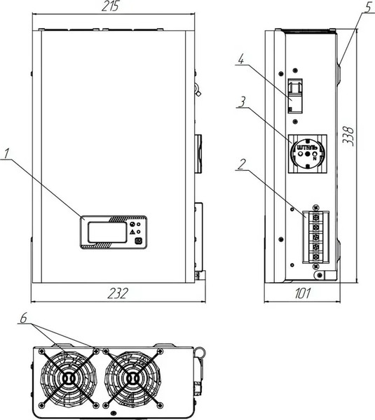 Изображение товара Стабилизатор напряжения Штиль ИнСтаб IS2500