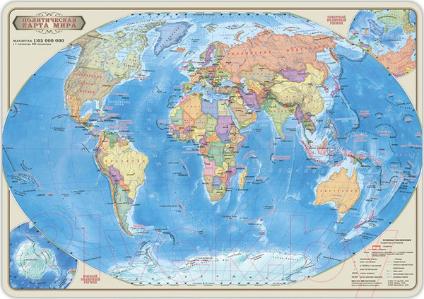 Изображение товара Пазл Геодом Карта-пазл. Мир политический / 4607177452197 (260эл)