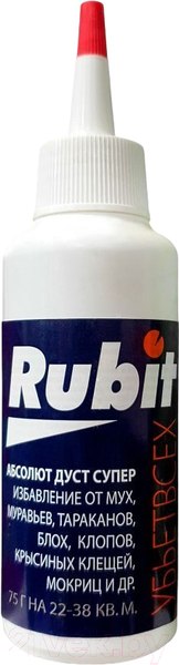 Изображение товара Порошок от насекомых Rubit Абсолют-дуст Инсектоакарицидное средство (75г)