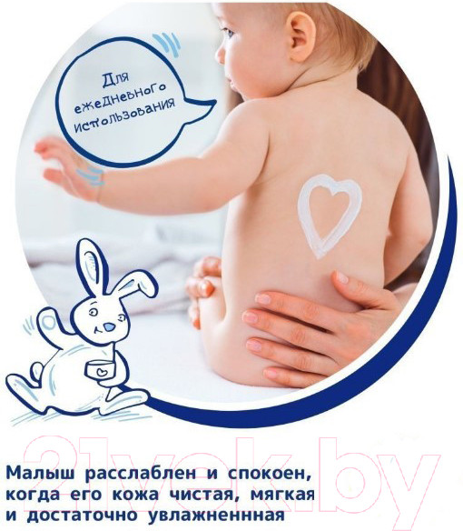 Изображение товара Молочко для тела детское Sanosan Увлажняющее с пантенолом / 40891080 (200мл)