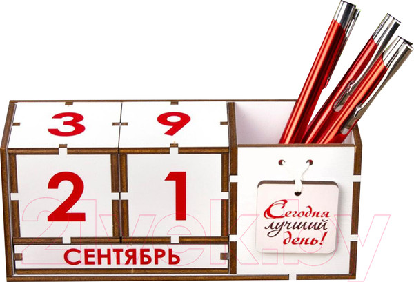 Изображение товара Вечный календарь Woody Сегодня лучший день / 05407