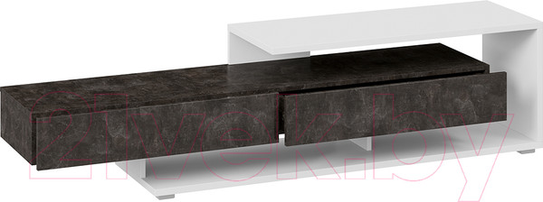 Изображение товара Тумба ТриЯ Монтана TV-4 (белый/ателье темный глянец)