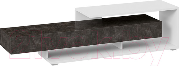 Изображение товара Тумба ТриЯ Монтана TV-4 (белый/ателье темный глянец)