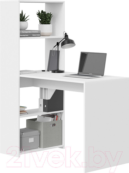 Изображение товара Письменный стол ТриЯ Тип 12 (белый ясень)