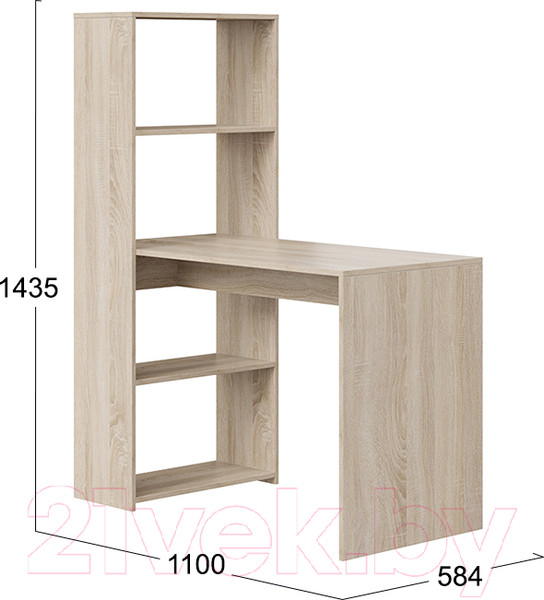 Изображение товара Письменный стол ТриЯ Тип 12 (дуб сонома)