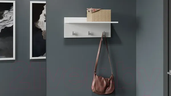 Изображение товара Вешалка для одежды ТриЯ Лайт тип 1 (белый глянец)