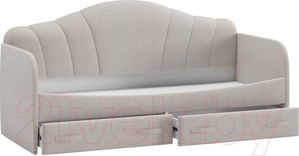 Изображение товара Кровать-тахта ТриЯ Сабрина 900 ТД-307.12.02 (велюр мокко светлый)