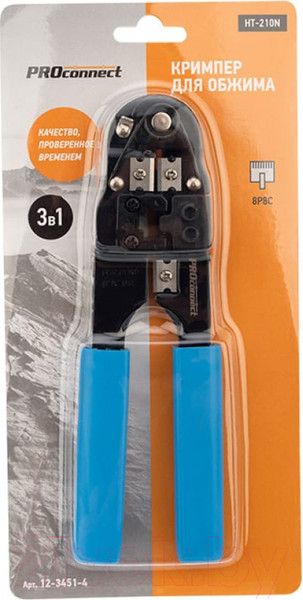 Изображение товара Инструмент обжимной PROconnect HT-210N / 12-3451-4