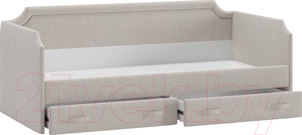 Изображение товара Кровать-тахта ТриЯ Кантри ТД-308.12.02 тип 1 90x200 (велюр мокко светлый)