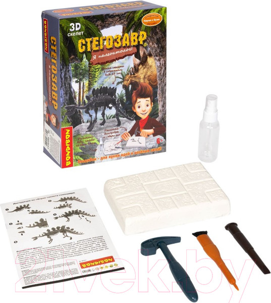Изображение товара Набор для опытов Bondibon Исторические раскопки. Науки с Буки. Стегозавр / ВВ5653