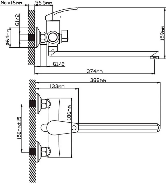 Изображение товара Смеситель Cronwil CB042-22