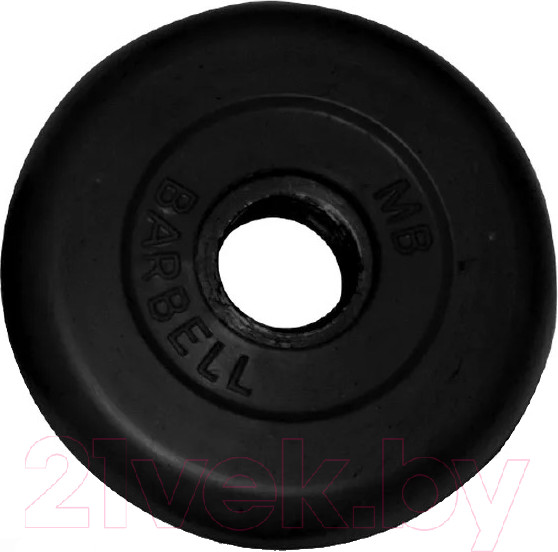 Изображение товара Диск для штанги MB Barbell d31мм 0.75кг (черный)
